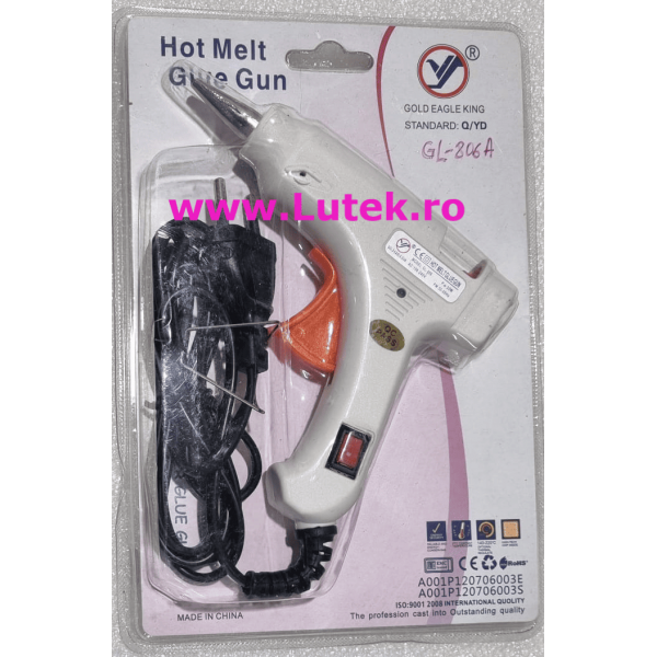 Pistol de lipit cu bare silicon cald - 20W (GL-806-A) - www.lutek.ro